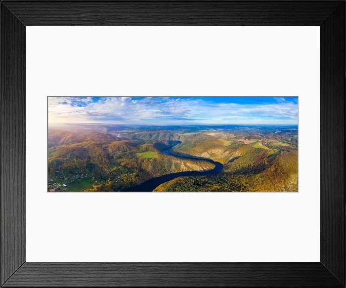 Framed Print : Beautiful view of Vltava river from Maj viewpoint Framed Print : Beautiful view of Vltava river from Maj viewpoint