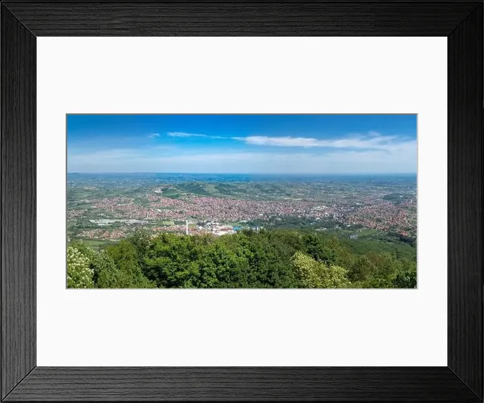 Framed Print : Panorama View of Arandjelovac, Sumadija, City in Central Serbia Framed Print : Panorama View of Arandjelovac, Sumadija, City in Central Serbia