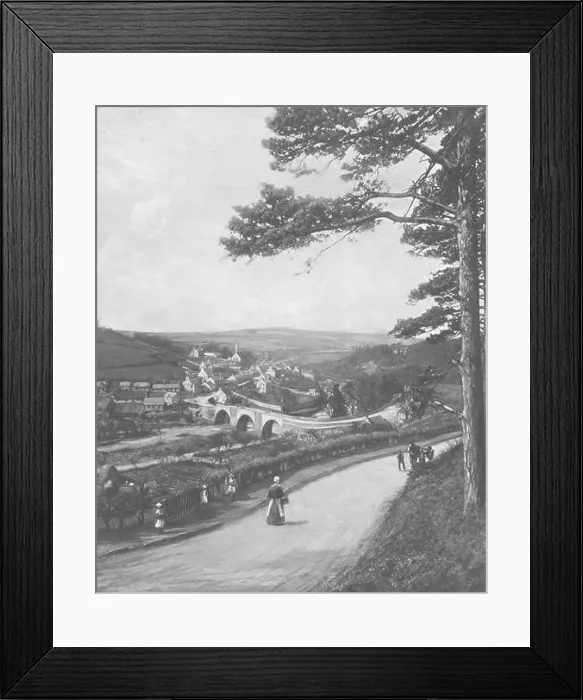 Framed Print : SCOTLAND. The Clyde at Kirkfieldbank from the Braes near Lanark 1901 old print Framed Print : SCOTLAND. The Clyde at Kirkfieldbank from the Braes near Lanark 1901 old print