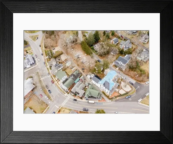 Framed Print : Aerial view of the Shelter Island Heights, Shelter Island, NY