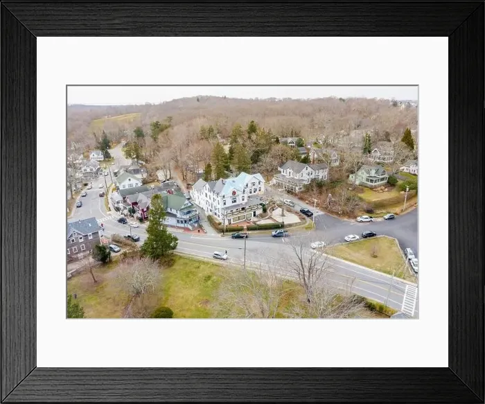 Framed Print : Aerial view of the Shelter Island Heights, Shelter Island, NY Framed Print : Aerial view of the Shelter Island Heights, Shelter Island, NY