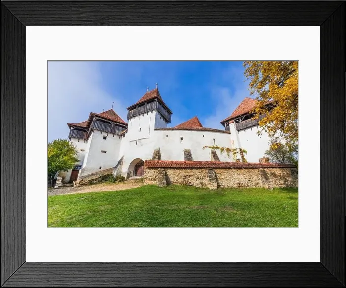 Framed Print : Viscri, Brasov. Fortified church in Transylvania, Romania Framed Print : Viscri, Brasov. Fortified church in Transylvania, Romania