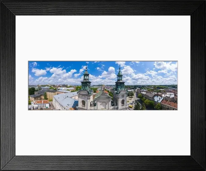 Framed Print : Lviv, Ukraine - August, 2020: The Roman Catholic church of St Framed Print : Lviv, Ukraine - August, 2020: The Roman Catholic church of St