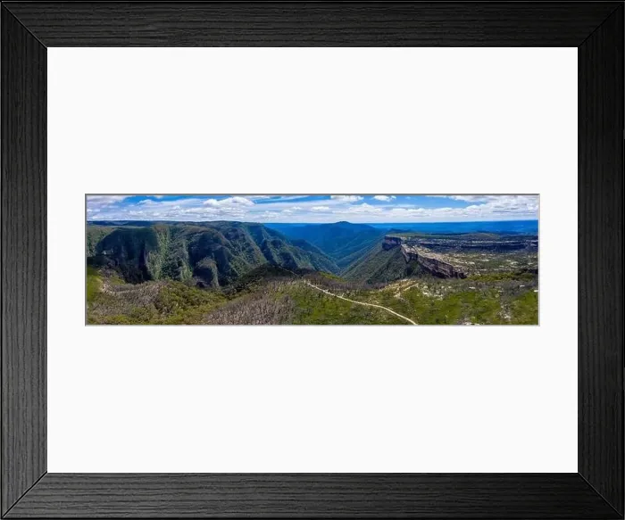 Framed Print : Aerial panorama of Kanangra Walls Framed Print : Aerial panorama of Kanangra Walls
