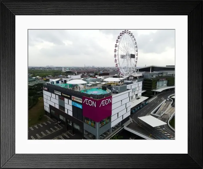 Framed Print : Aerial view of AEON MALL Jakarta Garden City Framed Print : Aerial view of AEON MALL Jakarta Garden City