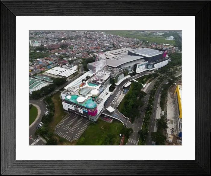 Framed Print : Aerial view of AEON MALL Jakarta Garden City Framed Print : Aerial view of AEON MALL Jakarta Garden City