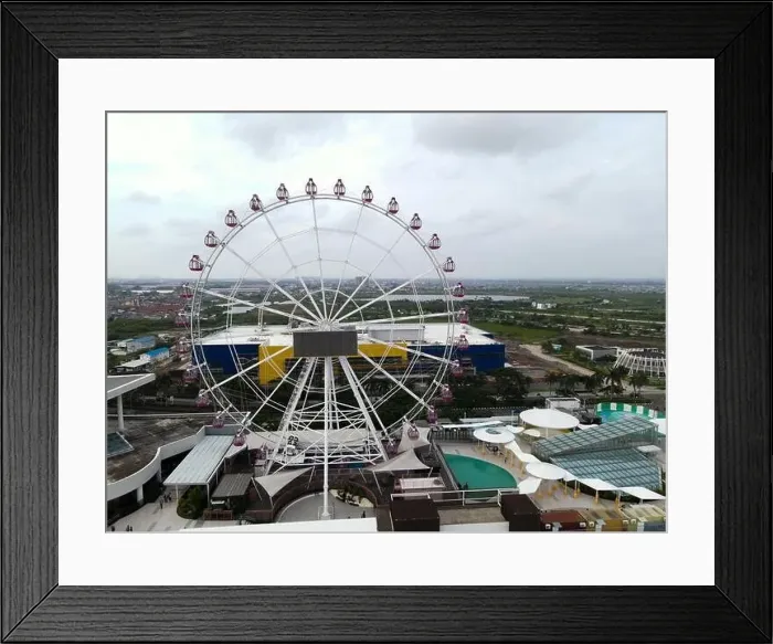 Framed Print : Aerial view of AEON MALL Jakarta Garden City Framed Print : Aerial view of AEON MALL Jakarta Garden City