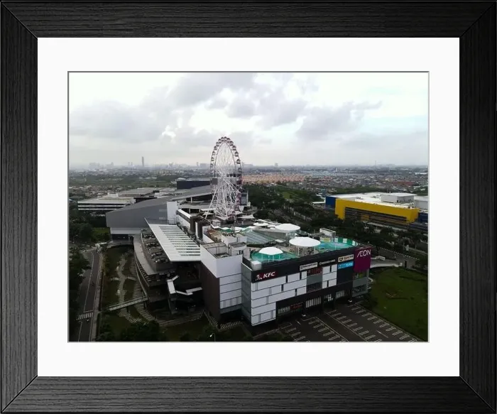 Framed Print : Aerial view of AEON MALL Jakarta Garden City Framed Print : Aerial view of AEON MALL Jakarta Garden City