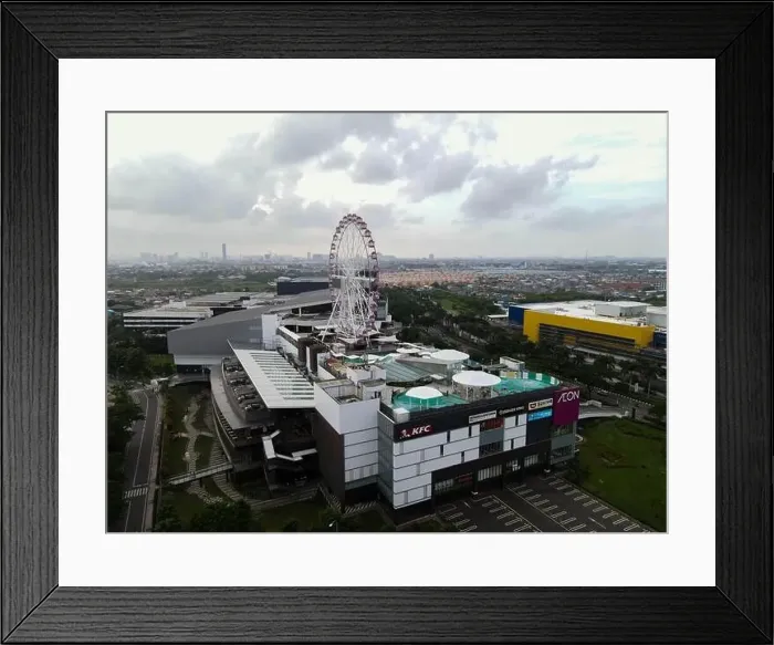Framed Print : Aerial view of AEON MALL Jakarta Garden City Framed Print : Aerial view of AEON MALL Jakarta Garden City