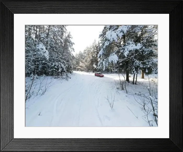 Framed Print : photo from a flying drone, a small planet and a winter landscape Framed Print : photo from a flying drone, a small planet and a winter landscape