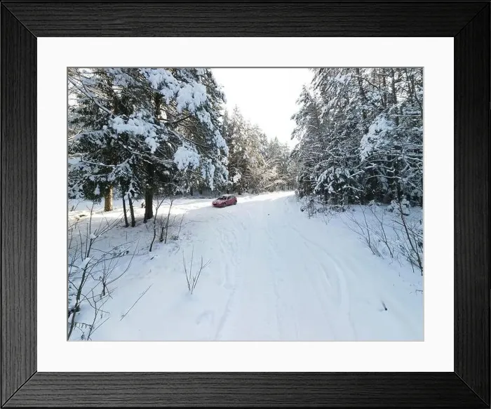 Framed Print : photo from a flying drone, a small planet and a winter landscape Framed Print : photo from a flying drone, a small planet and a winter landscape