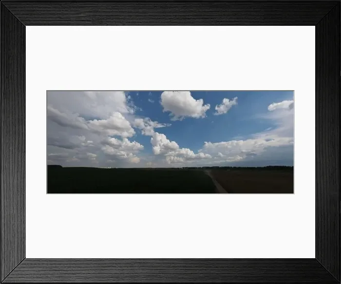 Framed Print : Landscape view from drone, yellow and green fields and haystacks Framed Print : Landscape view from drone, yellow and green fields and haystacks
