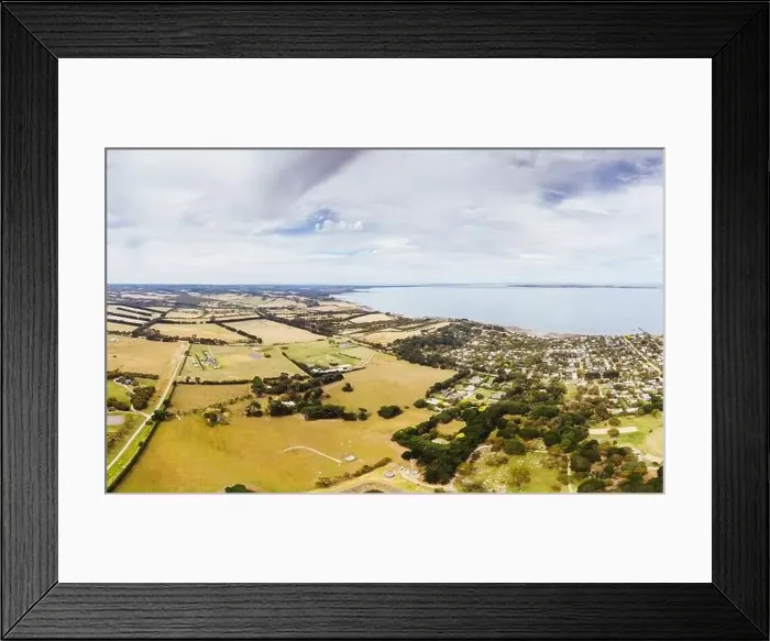 Framed Print : Aerial View from Flinders in Australia Framed Print : Aerial View from Flinders in Australia