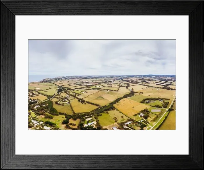 Framed Print : Aerial View from Flinders in Australia Framed Print : Aerial View from Flinders in Australia