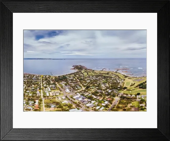 Framed Print : Aerial View of Flinders in Australia Framed Print : Aerial View of Flinders in Australia