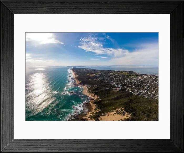 Framed Print : Aerial View of Point Nepean Australia Framed Print : Aerial View of Point Nepean Australia