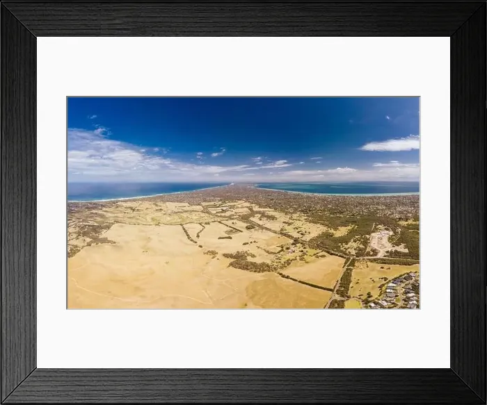 Framed Print : Aerial View of Mornington Peninsula Australia