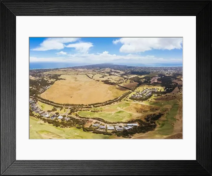 Framed Print : Aerial View of Mornington Peninsula Australia Framed Print : Aerial View of Mornington Peninsula Australia