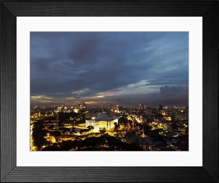 Framed Print : Aerial view of Istiqlal Mosque Framed Print : Aerial view of Istiqlal Mosque