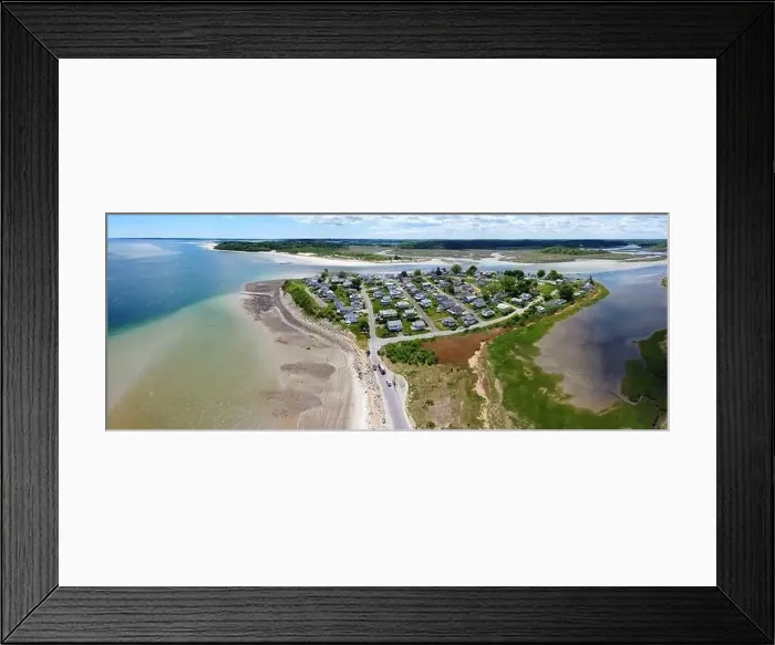 Framed Print : Historic village on Little Neck Island and Pavilion Beach aerial view panorama at Ipswich Bay in town of Ipswich Framed Print : Historic village on Little Neck Island and Pavilion Beach aerial view panorama at Ipswich Bay in town of Ipswich