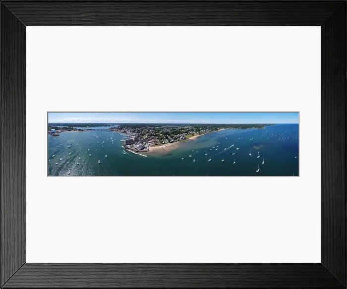 Framed Print : Aerial view panorama of Sandy Point at Danvers River mouth to Salem Harbor in city of Beverly, Massachusetts MA, USA Framed Print : Aerial view panorama of Sandy Point at Danvers River mouth to Salem Harbor in city of Beverly, Massachusetts MA, USA