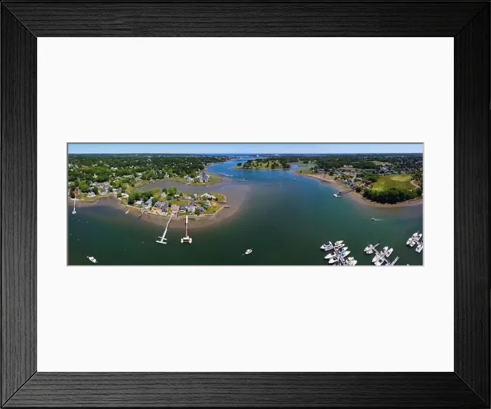 Framed Print : Aerial view panorama of Danvers Fosters Point at the bank of Crane River in city of Danvers, Massachusetts MA, USA Framed Print : Aerial view panorama of Danvers Fosters Point at the bank of Crane River in city of Danvers, Massachusetts MA, USA