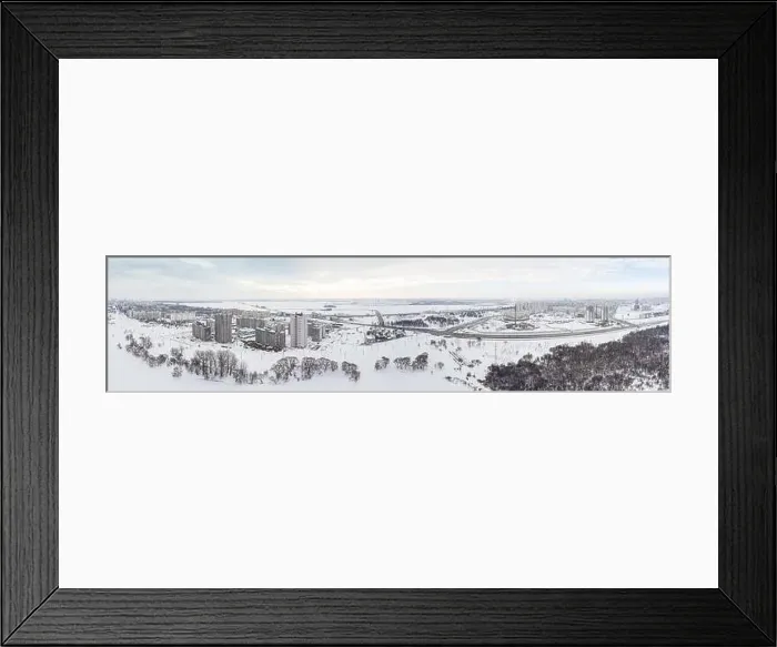 Framed Print : panoramic aerial view of city suburb area with buildings Framed Print : panoramic aerial view of city suburb area with buildings