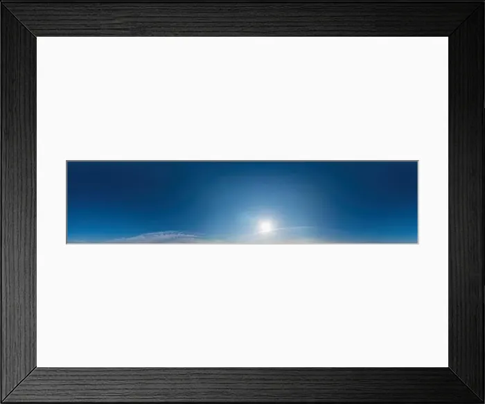 Framed Print : Blue sky with Cirrus clouds Seamless panorama in spherical equirectangular format Framed Print : Blue sky with Cirrus clouds Seamless panorama in spherical equirectangular format