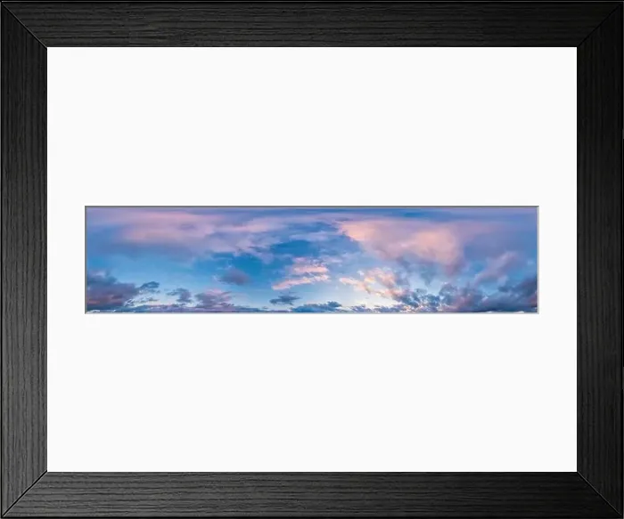 Framed Print : Dark blue sunset sky with Cumulus clouds Framed Print : Dark blue sunset sky with Cumulus clouds