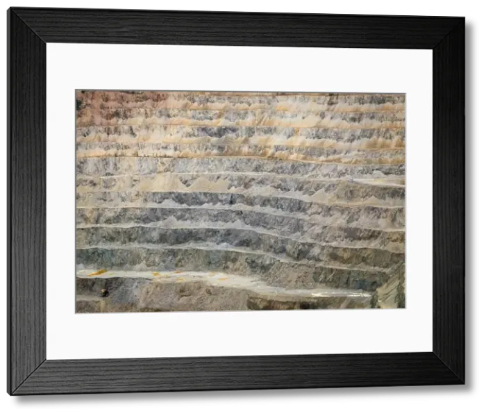 Framed Print : Picture of copper minnie pit in Rosia Poieni, Romania Framed Print : Picture of copper minnie pit in Rosia Poieni, Romania