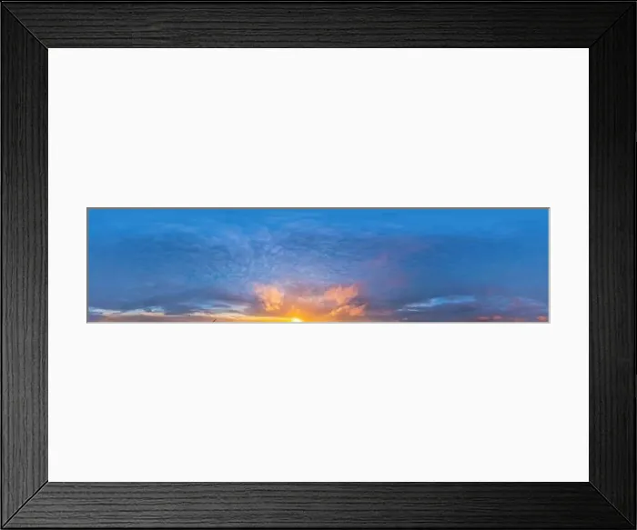 Framed Print : Dark blue sunset sky with Cumulus clouds Framed Print : Dark blue sunset sky with Cumulus clouds