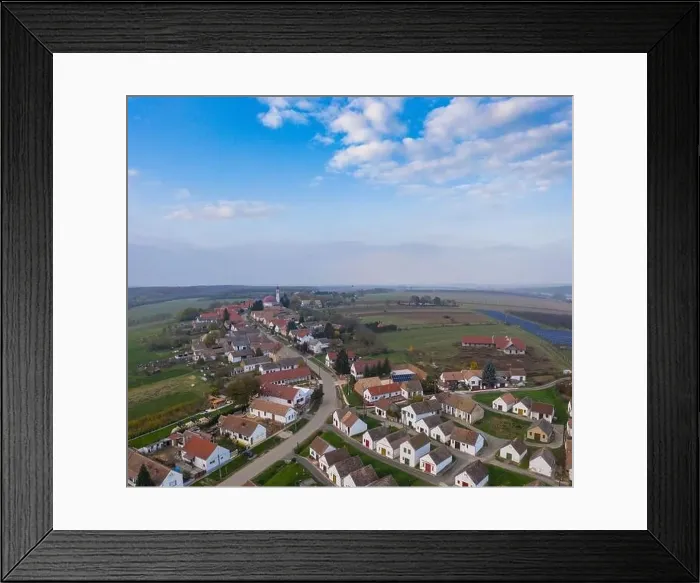Framed Print : Wine cellars in a row in Southern Hungary in Palkonya village Framed Print : Wine cellars in a row in Southern Hungary in Palkonya village