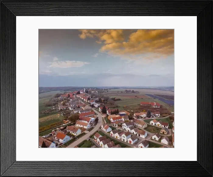Framed Print : Wine cellars in a row in Southern Hungary in Palkonya village Framed Print : Wine cellars in a row in Southern Hungary in Palkonya village