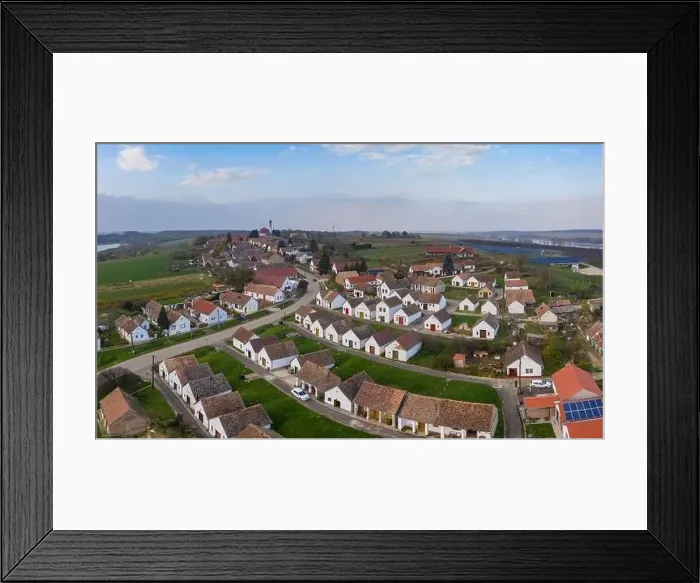 Framed Print : Wine cellars in a row in Southern Hungary in Palkonya village Framed Print : Wine cellars in a row in Southern Hungary in Palkonya village