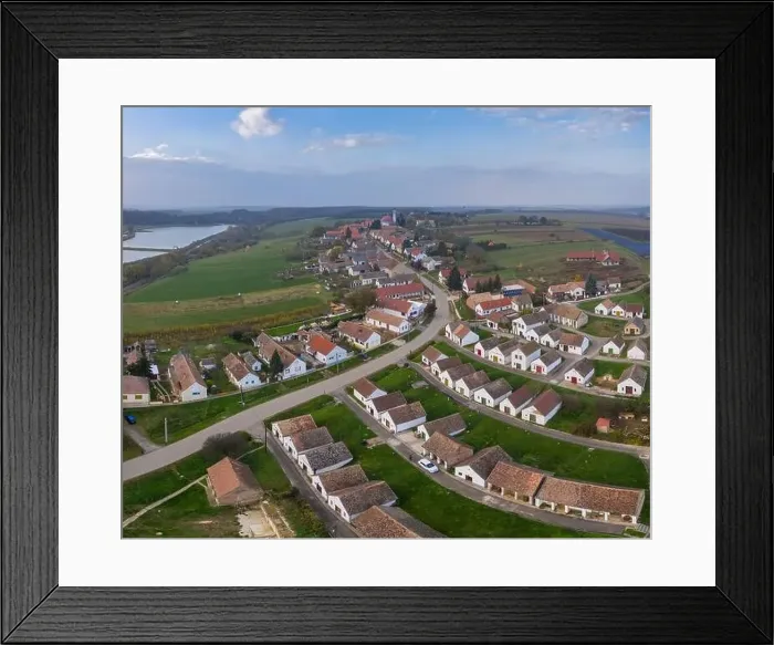 Framed Print : Wine cellars in a row in Southern Hungary in Palkonya village Framed Print : Wine cellars in a row in Southern Hungary in Palkonya village