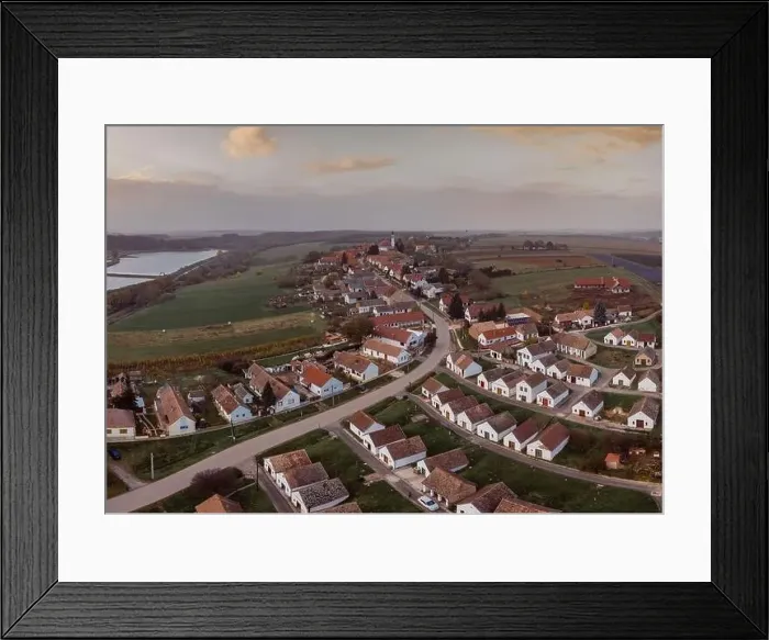 Framed Print : Wine cellars in a row in Southern Hungary in Palkonya village Framed Print : Wine cellars in a row in Southern Hungary in Palkonya village