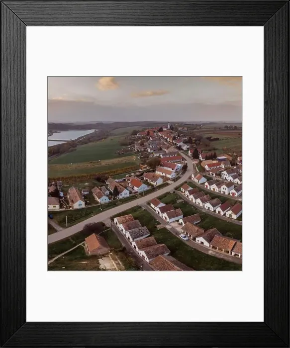 Framed Print : Wine cellars in a row in Southern Hungary in Palkonya village Framed Print : Wine cellars in a row in Southern Hungary in Palkonya village