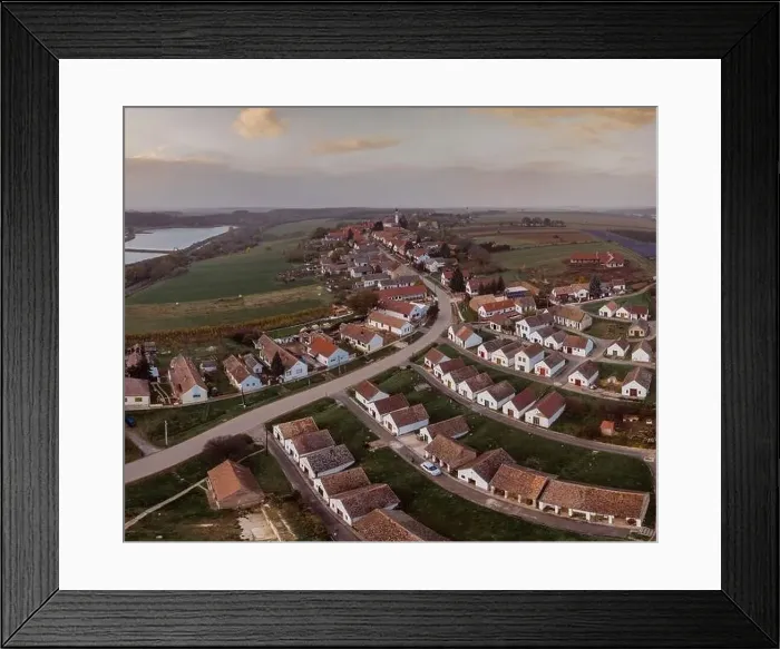 Framed Print : Wine cellars in a row in Southern Hungary in Palkonya village Framed Print : Wine cellars in a row in Southern Hungary in Palkonya village