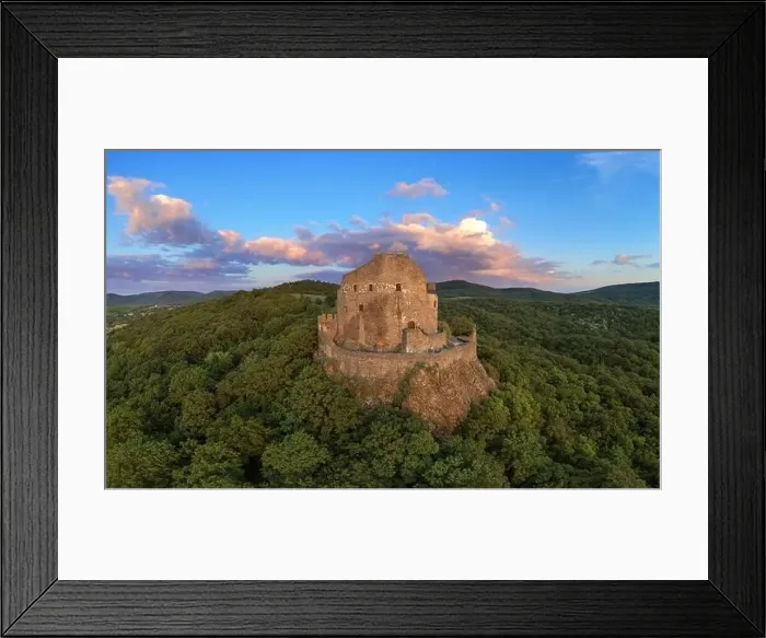 Framed Print : Holloko castle in Hungary. This historical medieval castle ruin is in the Cserhat hills Framed Print : Holloko castle in Hungary. This historical medieval castle ruin is in the Cserhat hills