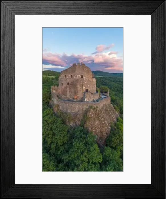 Framed Print : Holloko castle in Hungary. This historical medieval castle ruin is in the Cserhat hills Framed Print : Holloko castle in Hungary. This historical medieval castle ruin is in the Cserhat hills