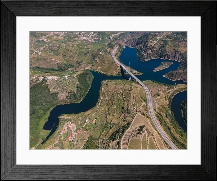 Framed Print : Douro Valley, Hydrographic Basin of the Varosa Dam Framed Print : Douro Valley, Hydrographic Basin of the Varosa Dam