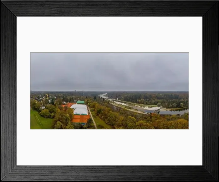 Framed Print : Aerial view of tennis courts Framed Print : Aerial view of tennis courts