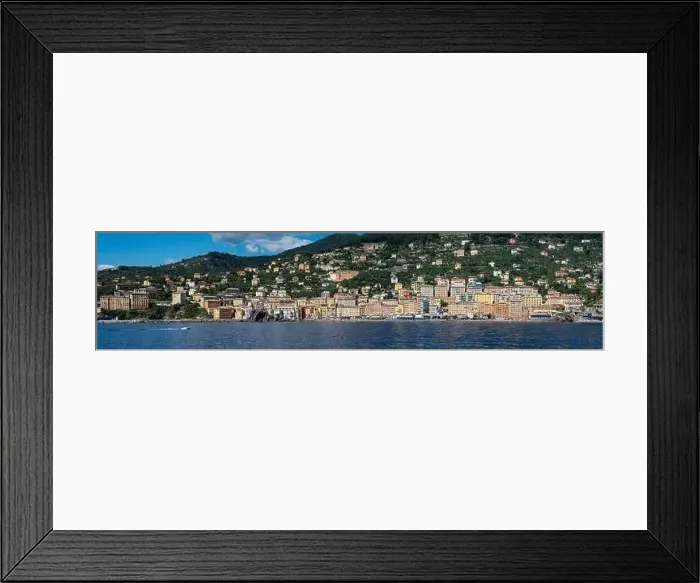 Framed Print : Colored buildings on the waterfront of Camogli Framed Print : Colored buildings on the waterfront of Camogli
