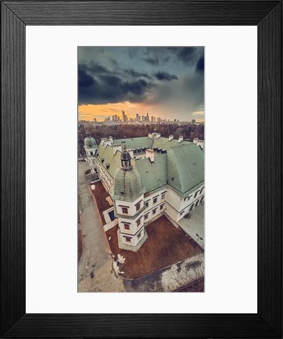 Framed Print : Beautiful panoramic aerial drone view on the Center of Contemporary Art in the Ujazdowski Castle against the Warsaw Framed Print : Beautiful panoramic aerial drone view on the Center of Contemporary Art in the Ujazdowski Castle against the Warsaw