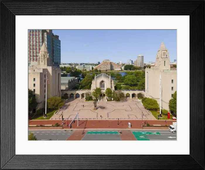 Framed Print : Boston University Marsh Plaza and Marsh Chapel aerial view, Boston, Massachusetts MA, USA Framed Print : Boston University Marsh Plaza and Marsh Chapel aerial view, Boston, Massachusetts MA, USA