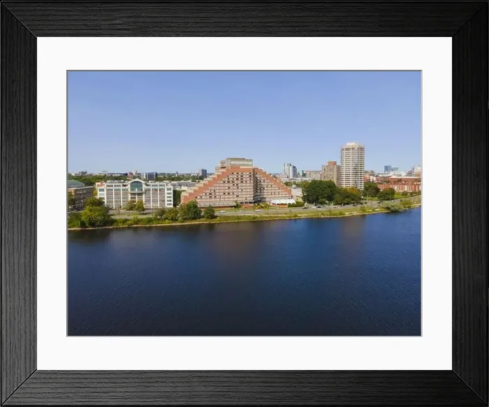 Framed Print : Pyramid shape Hyatt Regency Cambridge at Charles River in city of Cambridge, Boston, Massachusetts MA, USA Framed Print : Pyramid shape Hyatt Regency Cambridge at Charles River in city of Cambridge, Boston, Massachusetts MA, USA