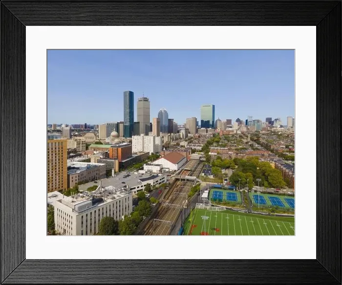 Framed Print : Boston Back Bay modern city skyline including John Hancock Tower Framed Print : Boston Back Bay modern city skyline including John Hancock Tower