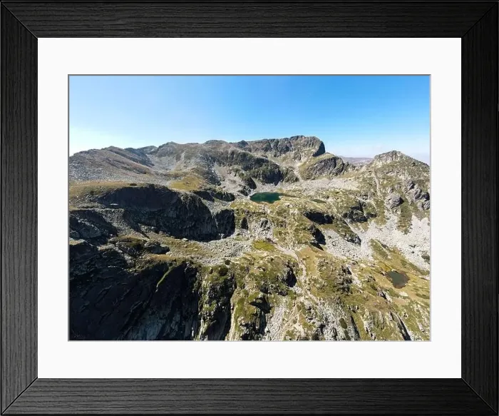 Framed Print : Aerial panoramic view of Malyovitsa peak, Rila Mountain, Bulgaria Framed Print : Aerial panoramic view of Malyovitsa peak, Rila Mountain, Bulgaria