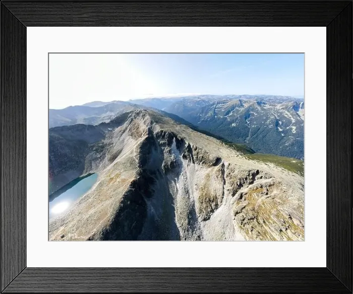 Framed Print : Aerial panorama of Musala peak, Rila mountain, Bulgaria Framed Print : Aerial panorama of Musala peak, Rila mountain, Bulgaria