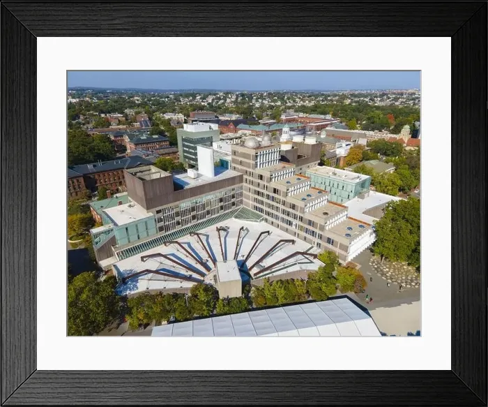 Framed Print : Harvard Mathematics Department and Science Center Plaza aerial view in Harvard University Framed Print : Harvard Mathematics Department and Science Center Plaza aerial view in Harvard University